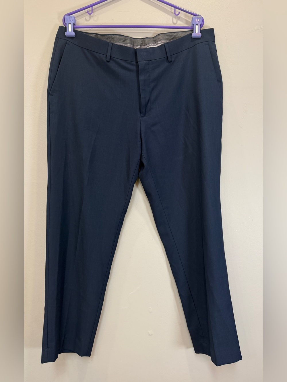 Haggar Dark Navy Flat-Front Men's Dress Shorts
